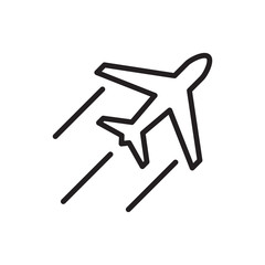 Airplane Icon Vector Design Template