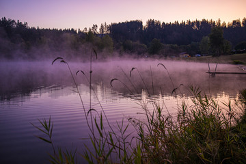 Sonnenaufgang am Auensee