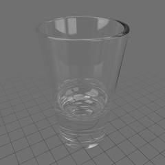 Empty shot glass