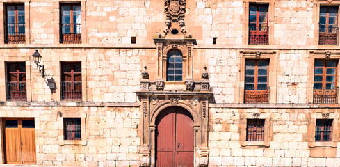 City of Burgos in the north of Spain in a cloudy day