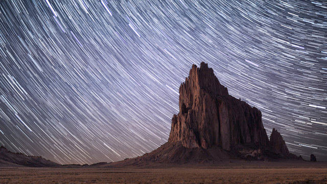 Shiprock New Mexico Southwestern Desert Landscape