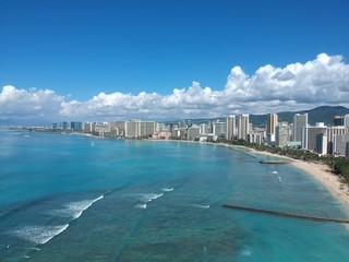 Aerial View of Waikiki Beach