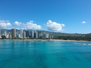 Fototapeta premium view of Waikiki 