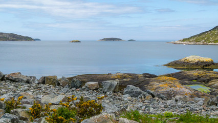 Fototapeta na wymiar coast of loch in scotland