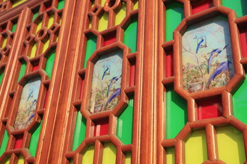 Chinese style wooden windows