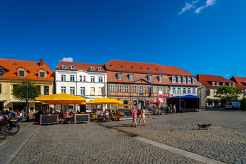 Fototapeta na wymiar Marktplatz, Waren an der Müritz, Müritz See, Deutschland 