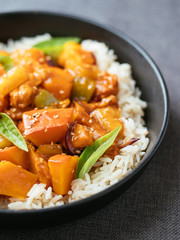 Sweet Sour Winter Squash with Chickun