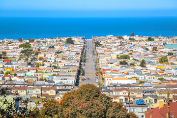 Fototapeta na wymiar aerial view of San Francisco 