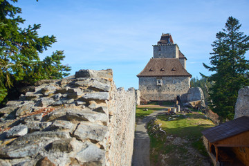 Fototapeta na wymiar Kasperk castle, Sumava National Park (Bohemian forest), Czech Republic
