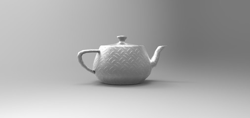 3D teapot modelling rendering