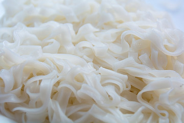 Thai rice noodles. Fo-Kho. Abstract background.