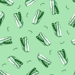 Back to school - pen sketch background. Can be used for wallpaper, pattern fills, textile, web page background, surface textures. Cartoon stationery