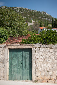 wall of old house
