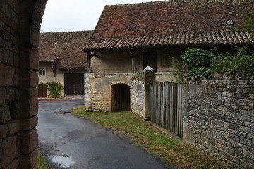 farms in old Burgundian village