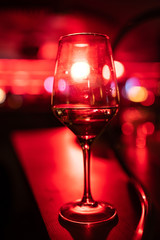 cocktails and soft drinks on the bar