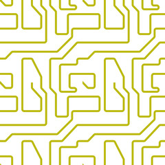 Integrated circuit pattern vector illustration
