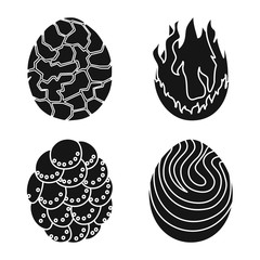 Vector design of fantastic and cute symbol. Collection of fantastic and magic vector icon for stock.