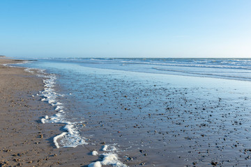 Playa Costa Ballena, situada entre Rota y Chipiona, provincia de Cádiz, España.