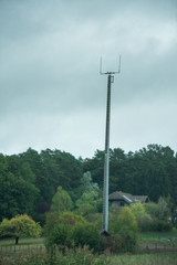 Obraz premium radio antenna on pole in Germany