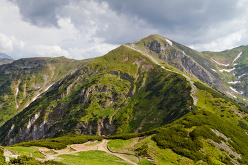 Mountain landscape, Tatra National park, Poland. High Tatras, Carpathian mountains