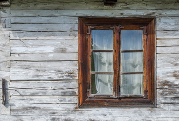 Fototapeta na wymiar Old window in Transylvania region, Romania