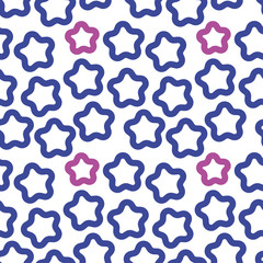 Star pattern blue vector illustration