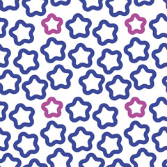Star pattern blue vector illustration