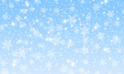 Falling snow background. Vector illustration