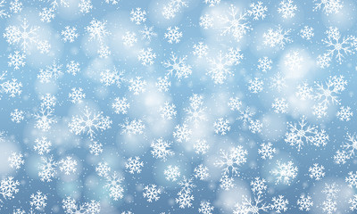 Falling snow background. Vector illustration