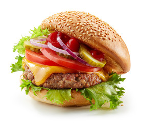 fresh tasty burger