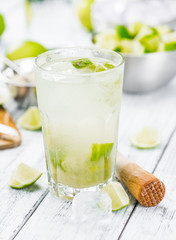 Fresh made Caipirinha