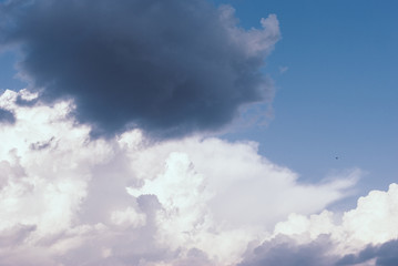 Thunderclouds before the storm. Rain clouds.