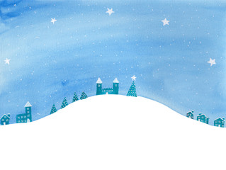 Burgweihnacht in weißer, schneebedeckter Idylle 