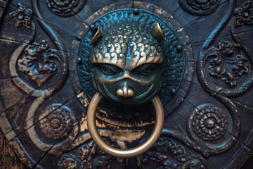 monster doorknob made by bronze  © Leilani
