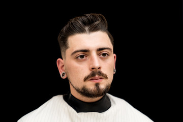 Fototapeta premium Final haircut. Men's hair and beard care.