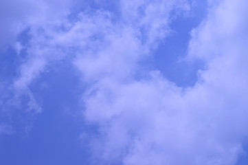 Background, sky blue with soft clouds