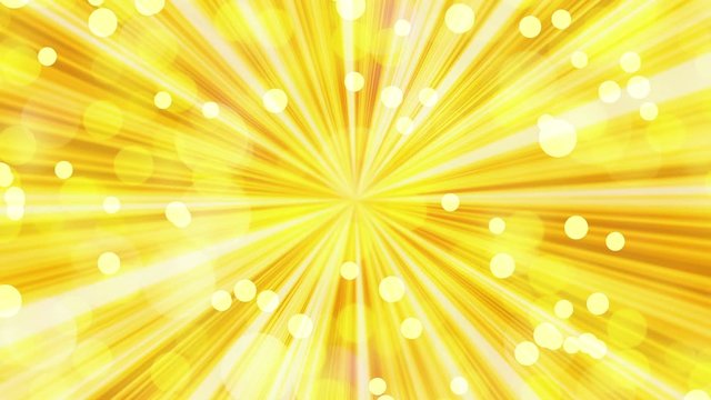 air bubbles on rotation sun rays background