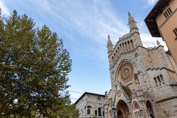 Fototapeta premium Sant Bartomeu Church in Sóller