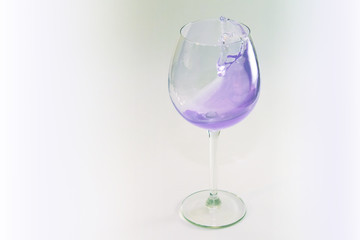 glass filled with liquid