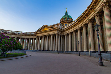 Fototapeta na wymiar Saint Petersburg. Russia. Kazan cathedral. St. Petersburg in summer. Sights Of St. Petersburg. Cities of Russia. Travel to Russia.
