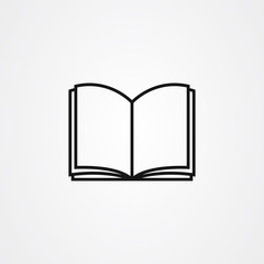 Book icon logo vector design