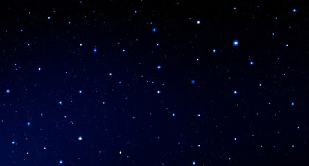 Space, starry sky, scattering of stars, night, blue, black, glitter of stars, space, astronomy