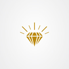 Diamond icon logo vector design
