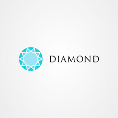 Diamond icon logo vector design