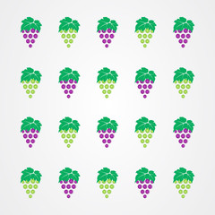 Grape pattern for textile fabric or wallpaper background