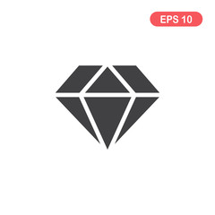 Diamond gemstone icon symbol vector 