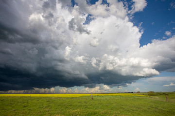Obraz premium Prairie Storm Clouds Canada
