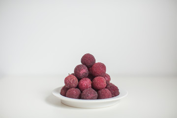 Sweet and sour red fruit bayberry