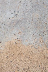 texture of concrete slab with sand on it