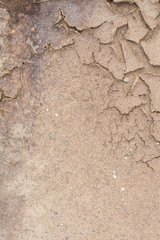 texture of dried cracked ground